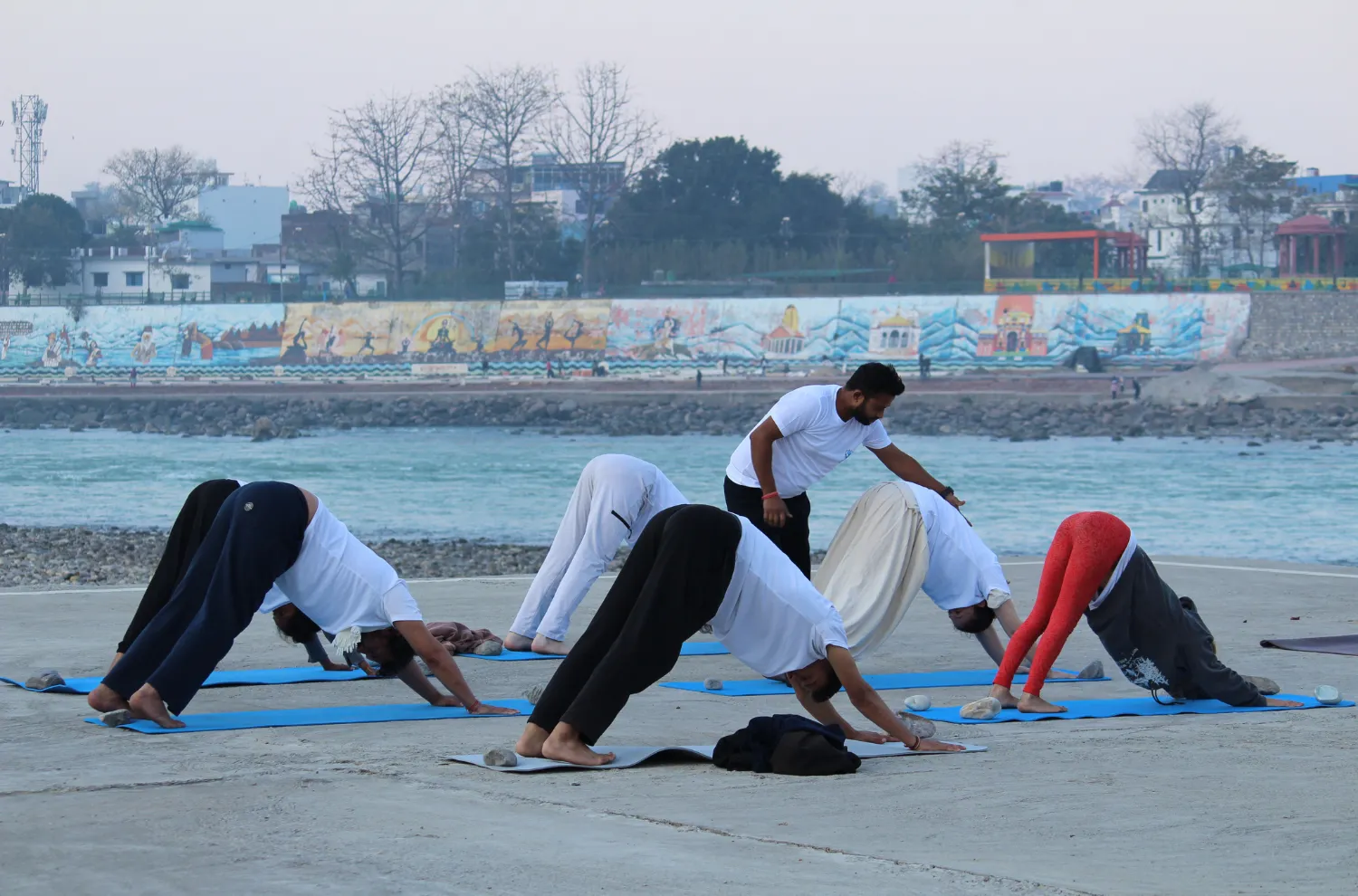 Riverside Yoga Class By Adishakti Yogpeeth
